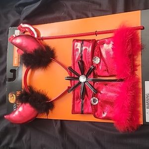 Happy Halloween Red and Black Devil Accessories
